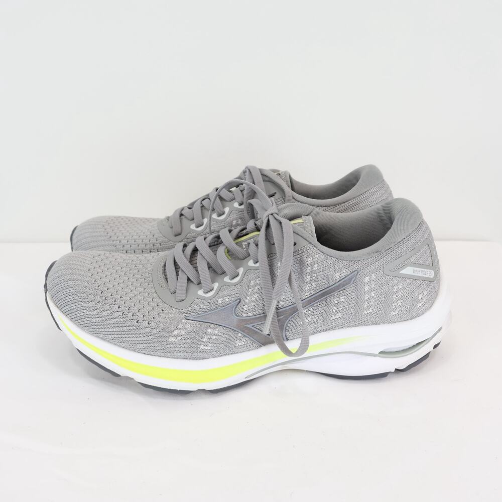 Mizuno Women's Wave Rider 25 Running Shoe Grey White Size 8 - Picture 2 of 13